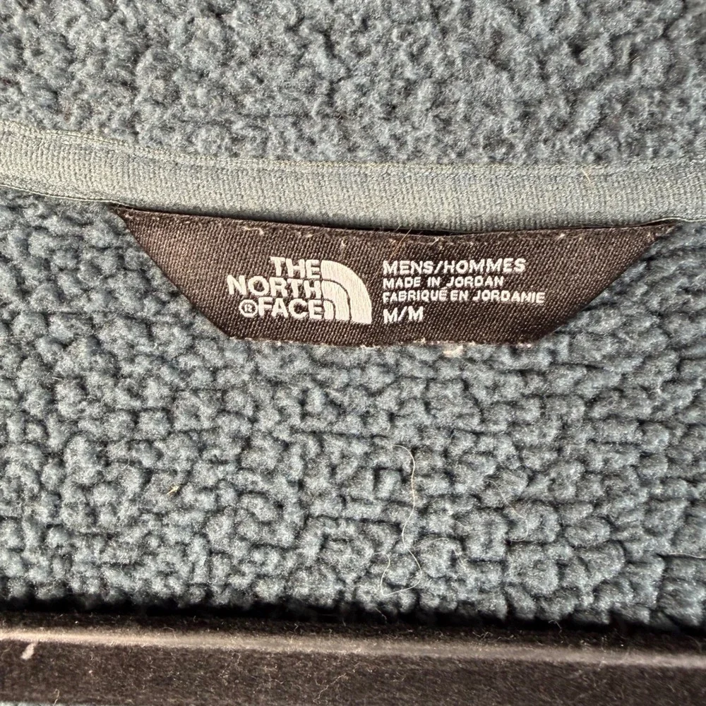 The North Face Gordon Lyons Quarter Zip Fleece Pullover Mens M Blue Gorpcore